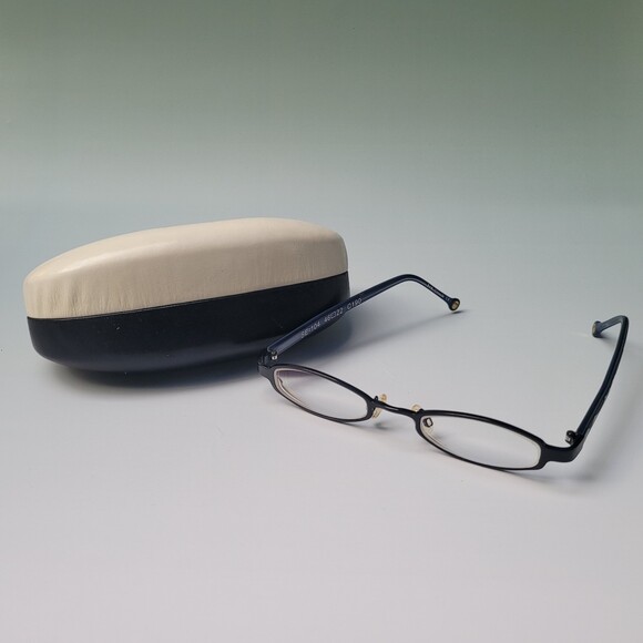 Spectacle Eyeworks SE-104 46-22 C190 Titanium Blue Eyewear frame N23 - Picture 6 of 11